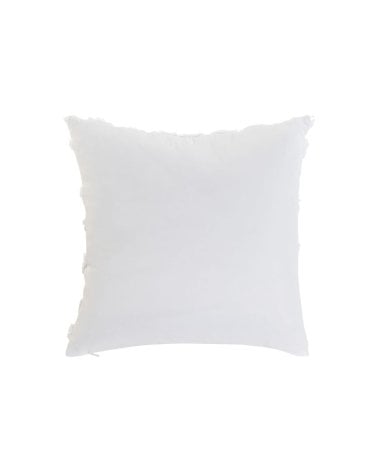Cojin Boho Blanco con Textura