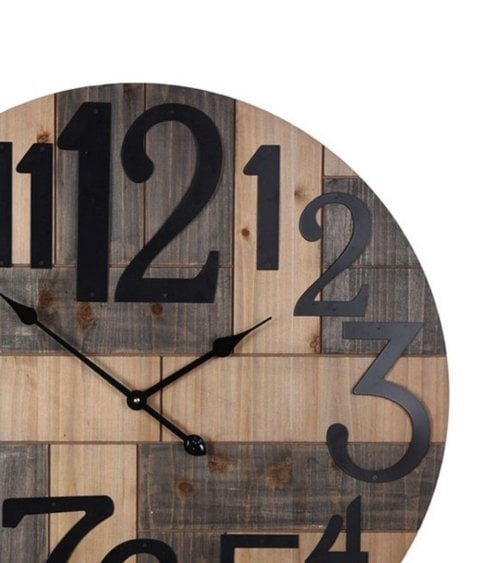 Reloj Industrial para Pared de Metal