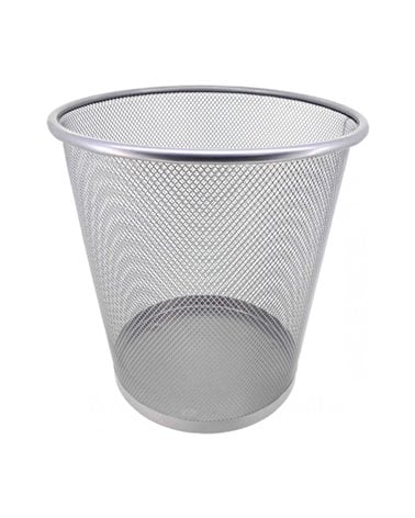 Papelera de Rejilla Metálica 12L