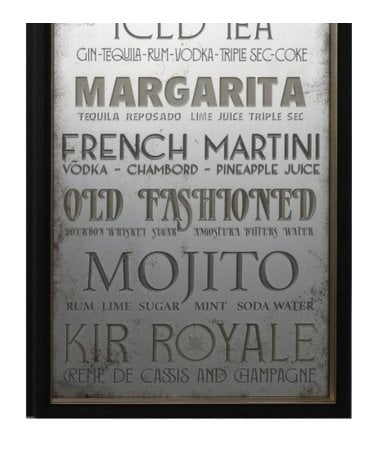 Espejo Vintage de Diseño de Cócteles