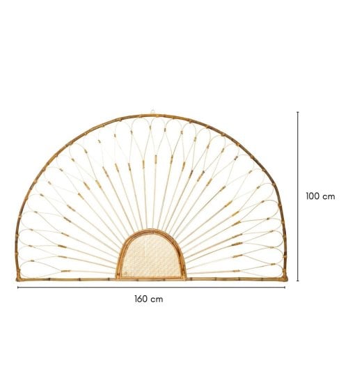 Arco Decorativo de Bambú para Pared