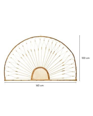 Arco Decorativo de Bambú para Pared
