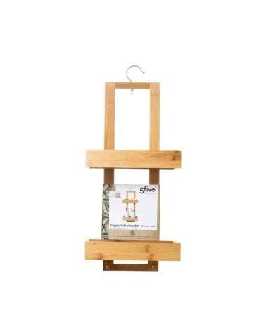 Estante para Ducha de Bambú de 2 Niveles