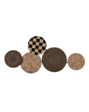 Mural de Círculos de Ratán para Pared