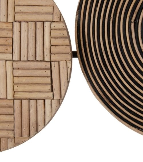 Mural de Círculos de Ratán para Pared