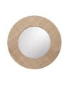 Espejo Circular de Borde con Fibra Natural