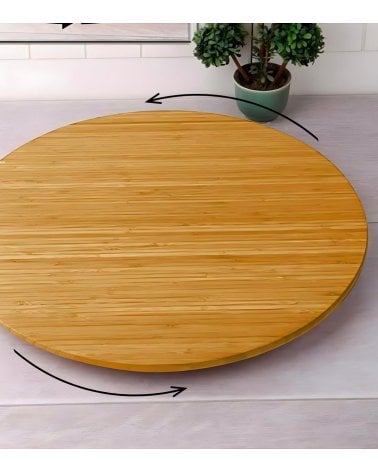 Tabla de Bambú Giratoria