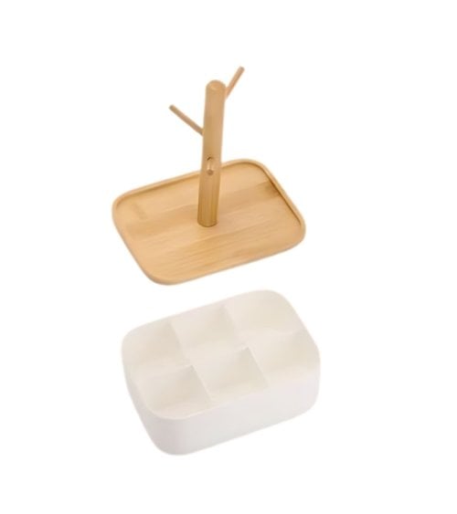 Joyero Árbol Colgador con 6 Compartimientos