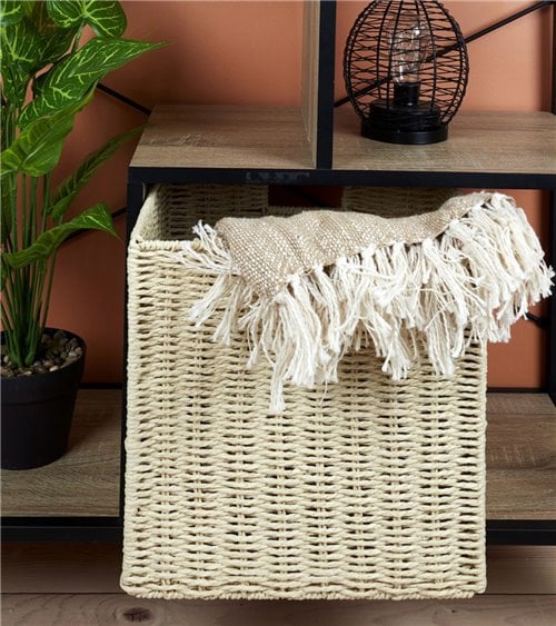 Cesta de Almacenaje Cuadrada con Asas