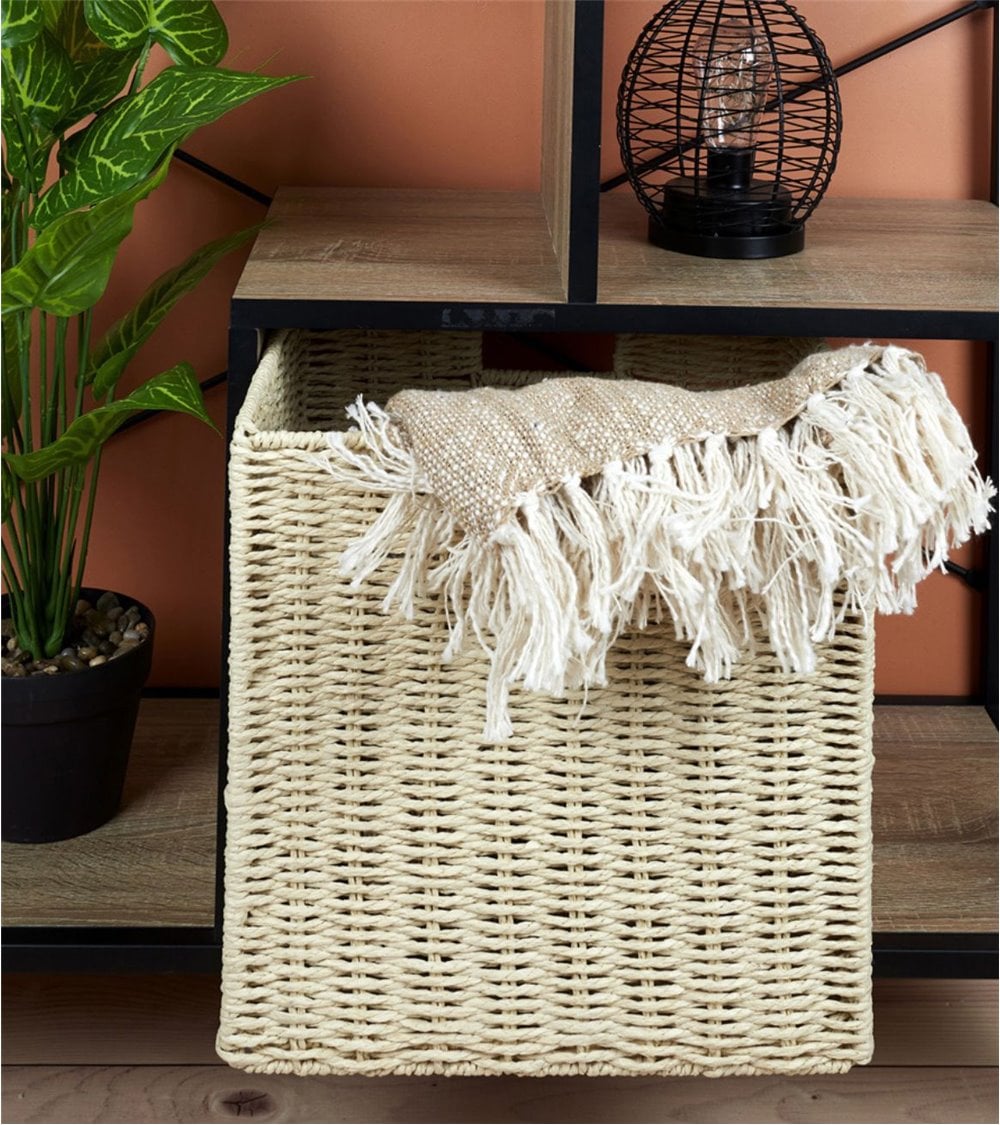 Cesta de Almacenaje Cuadrada con Asas