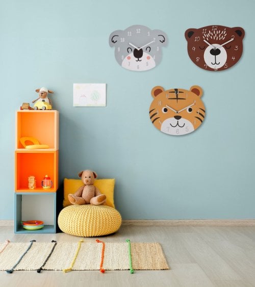Reloj de Animales para Habitación Infantil