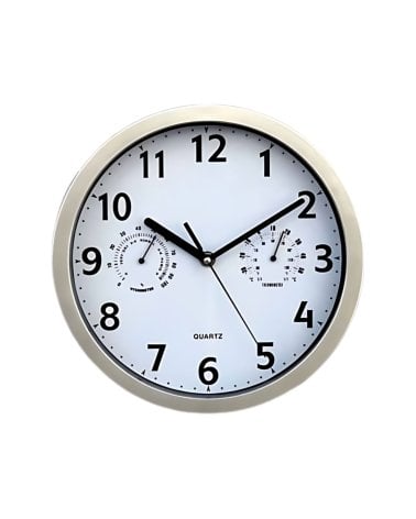 Reloj de Pared con Termometro e Higrometro