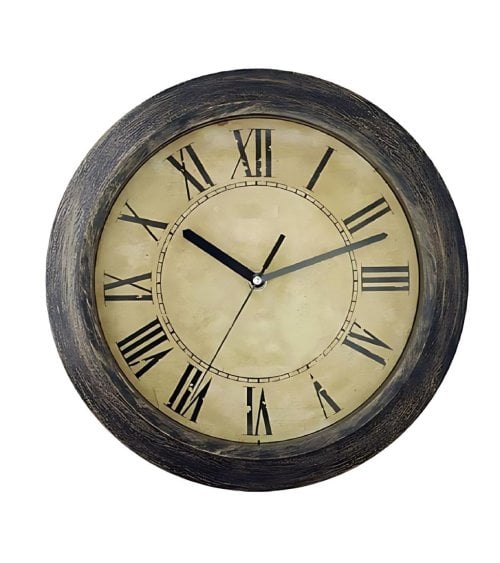 Reloj de Pared Vintage con Números Romanos