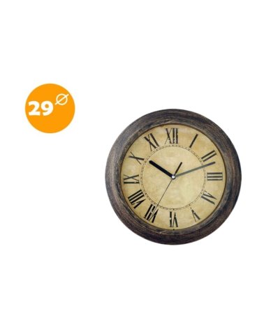 Reloj de Pared Vintage con Números Romanos
