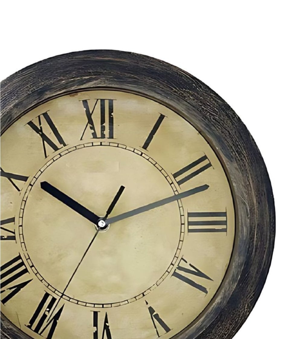 Reloj de Pared Vintage con Números Romanos