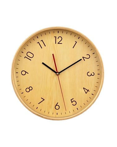 Reloj de Pared en Madera para Decoración Hogareña