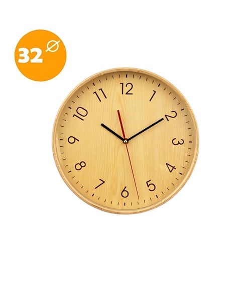 Reloj de Pared en Madera para Decoración Hogareña