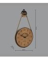Reloj de Madera con Polea