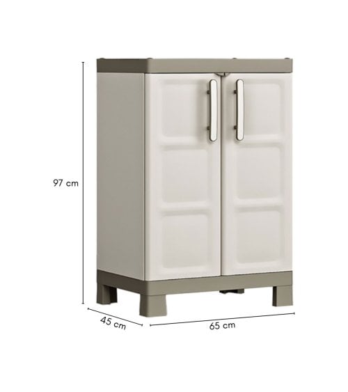 Armario Bajo con 2 Baldas Regulables