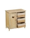 Mueble Auxiliar con 1 Puerta y 3 Cestas