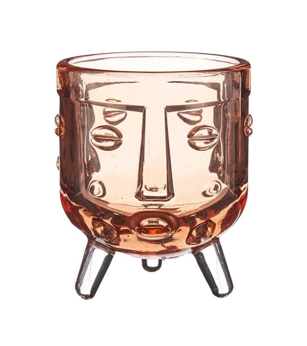 Portavelas de Vaso de Cristal Diseño Moderno