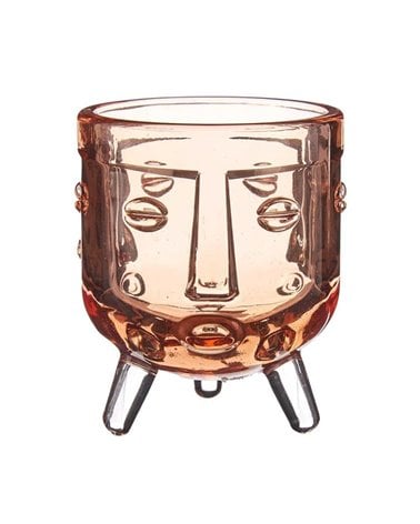 Portavelas de Vaso de Cristal Diseño Moderno