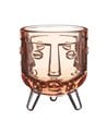 Portavelas de Vaso de Cristal Diseño Moderno