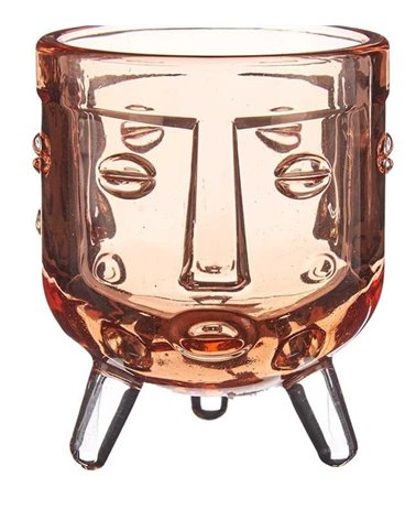 Portavelas de Vaso de Cristal Diseño Moderno