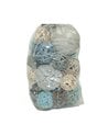 Popurrí de Bolas de Mimbre para Decorar en Tonos Azules