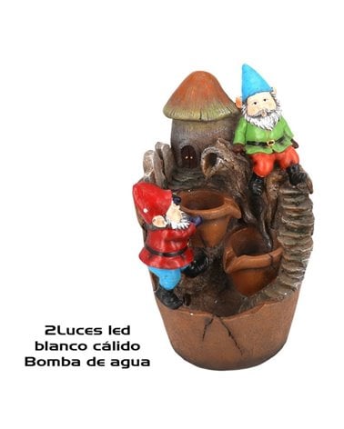 Fuente de Agua con Luz Led con Bomba de Agua