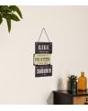 Placa Decorativa Colgante en Metal de Estilo Industrial
