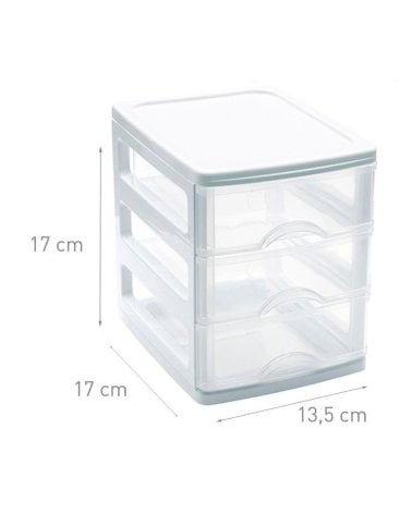 Cajonera Turia con 3 Cajones Blanca