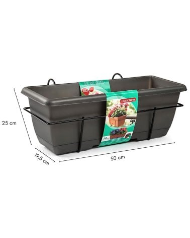 Jardinera para Balcón Antracita