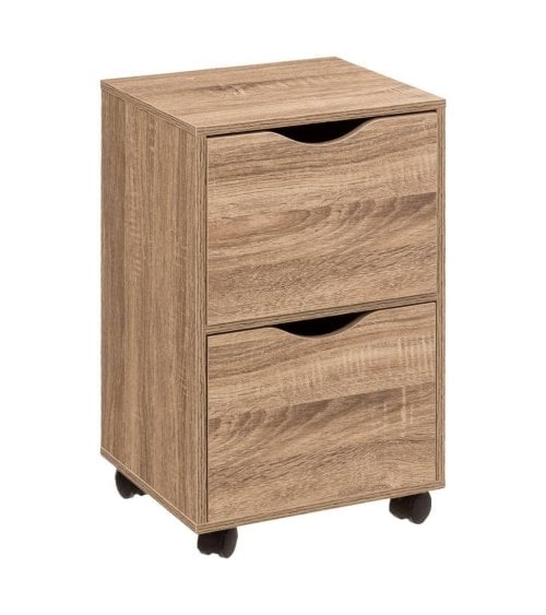 Cajonera Baja con 2 Cajones y Ruedas