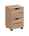 Cajonera Baja con 2 Cajones y Ruedas