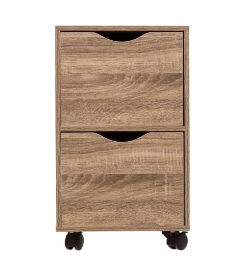 Cajonera Baja con 2 Cajones y Ruedas