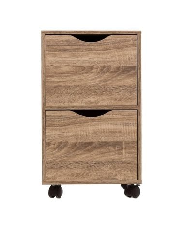 Cajonera Baja con 2 Cajones y Ruedas