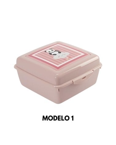 Fiambrera Cuadrada Sapporo de Plástico