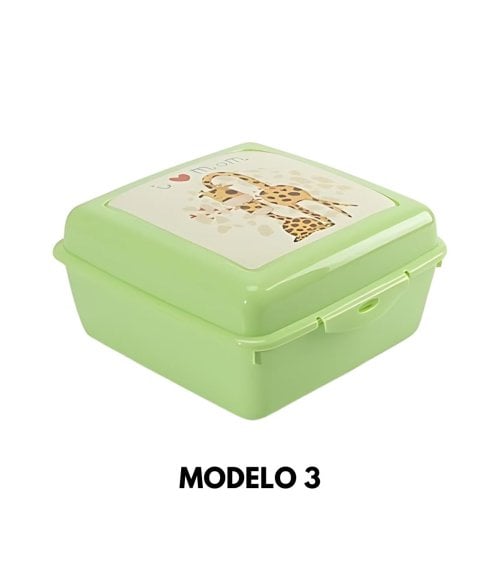 Fiambrera Cuadrada Sapporo de Plástico