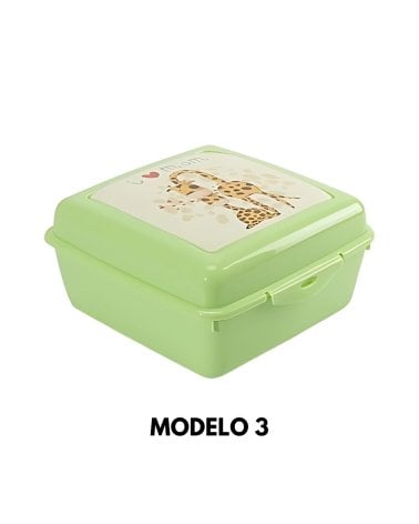 Fiambrera Cuadrada Sapporo de Plástico