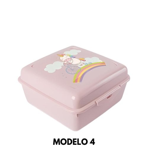 Fiambrera Cuadrada Sapporo de Plástico