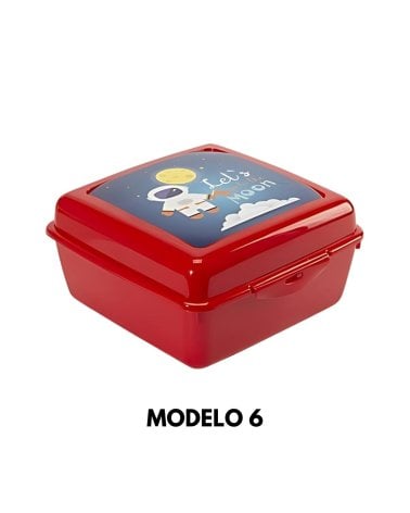 Fiambrera Cuadrada Sapporo de Plástico