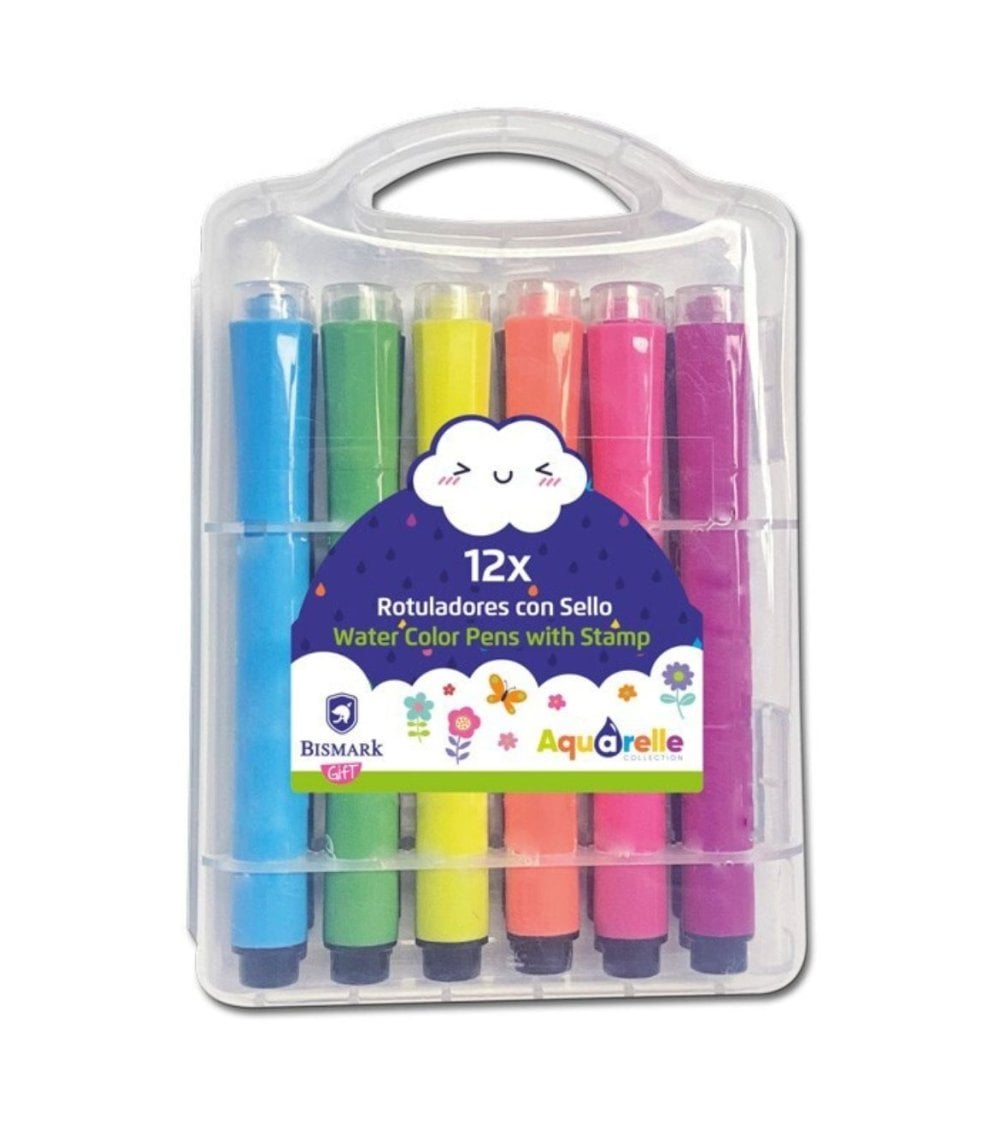 Set de 12 Rotuladores con Sello