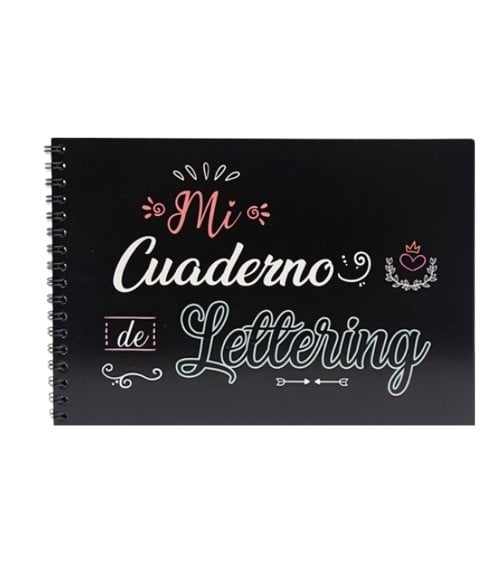 Block de Hojas Negras para Lettering