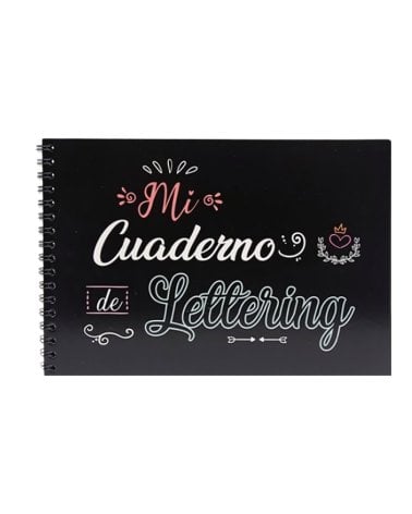 Block de Hojas Negras para Lettering