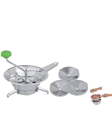 Pasapurés con Tres discos y Patas Abatibles de 20 de Diámetro en Inox