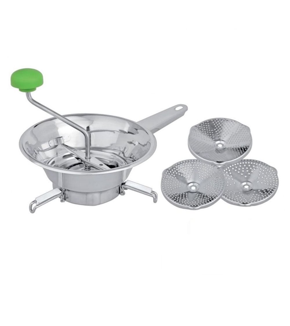 Pasapurés con Tres discos y Patas Abatibles de 20 de Diámetro en Inox