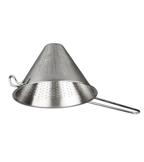 Colador Chino con Mango de Acero Inoxidable