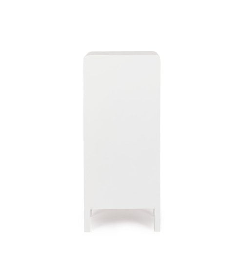 Sinfonier de 5 Cajones de Madera en Color Blanco y Natural Charley