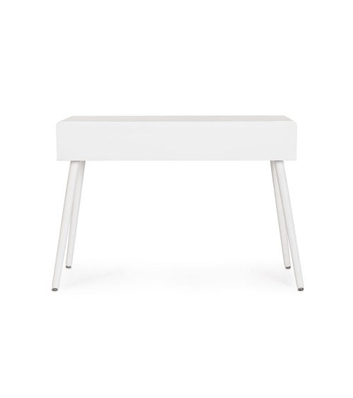 Consola de 3 Cajones de Madera en Color Blanco y Natural Charley